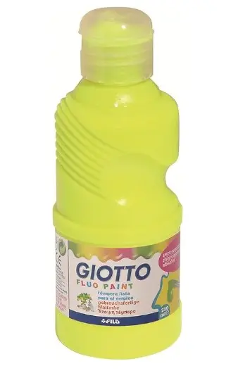 TÉMPERA GIOTTO 250G AMARILLO FLUORESCENTE 