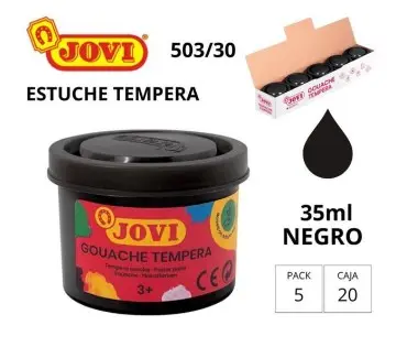 TÉMPERA JOVI ESCOLAR 35CC NEGRO