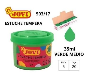 TÉMPERA JOVI ESCOLAR 35CC VERDE MEDIO