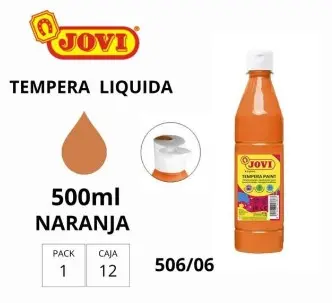 TÉMPERA JOVI 500GR NARANJA