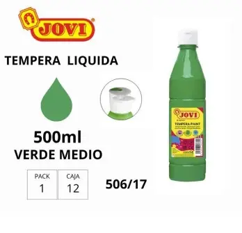 TÉMPERA JOVI 500GR VERDE MEDIO