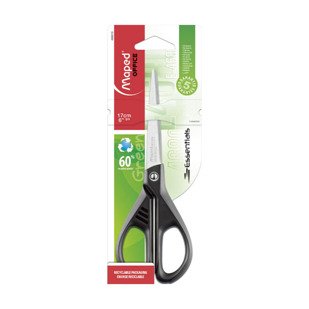 TIJERAS ESSENTIALS MAPED 17 CM VERDES