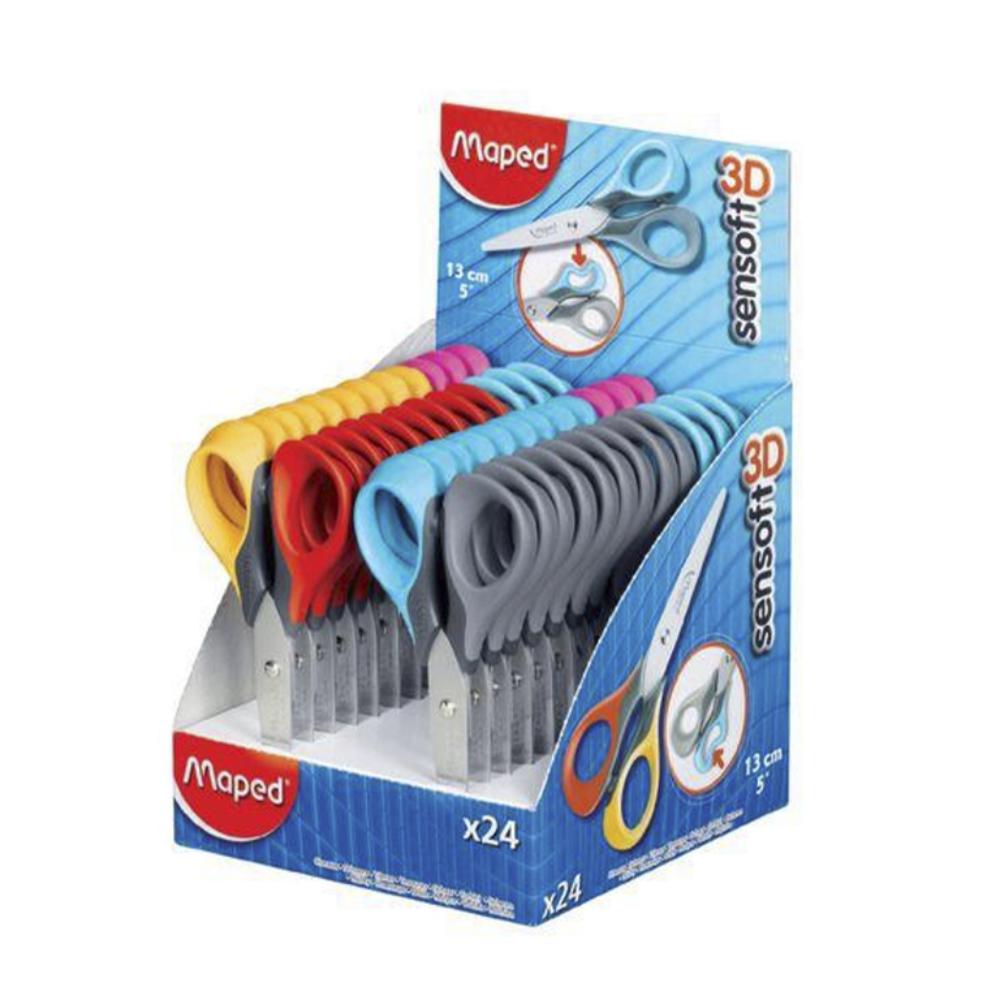 TIJERAS SENSOFT MAPED 13CM COLORES SURTIDOS