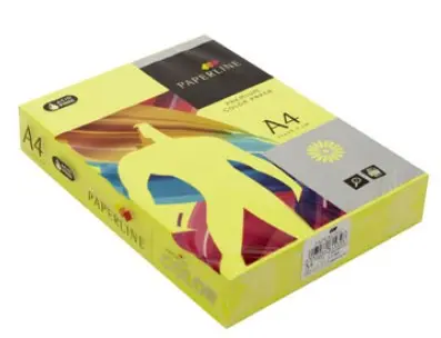 PAPEL A4 75G 500 HOJAS COLOR AMARILLO FLUOR