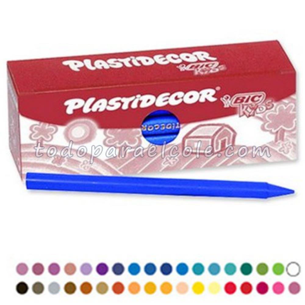 CERAS PLASTIDECOR KIDS 12U AZUL OSCURO