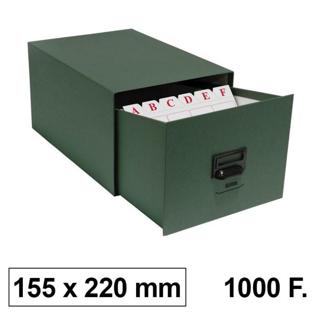 FICHERO KARMAN CARTÓN 155X220MM PARA 1000 FICHAS Nº4