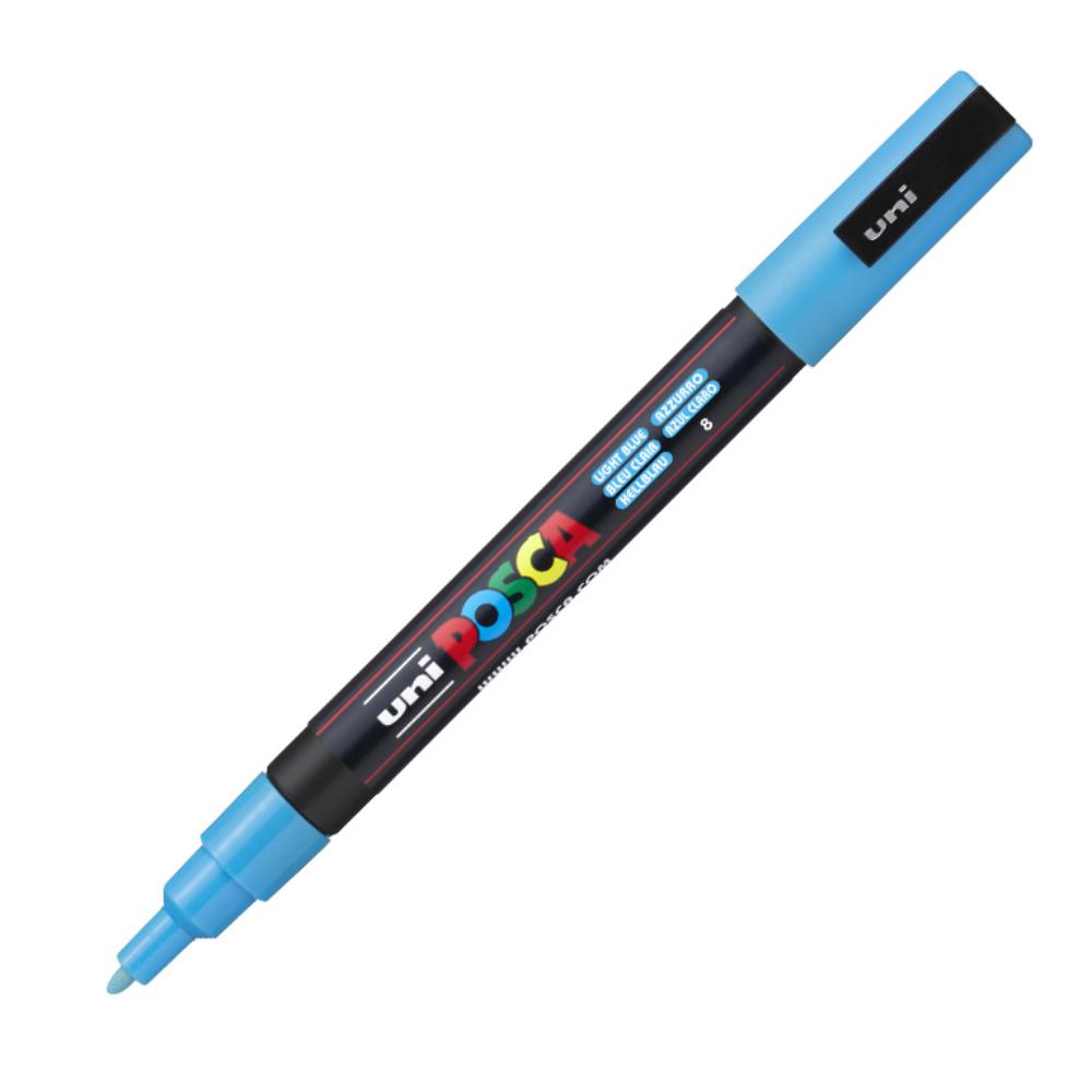 ROTULADOR POSCA PC-3M AZUL CLARO
