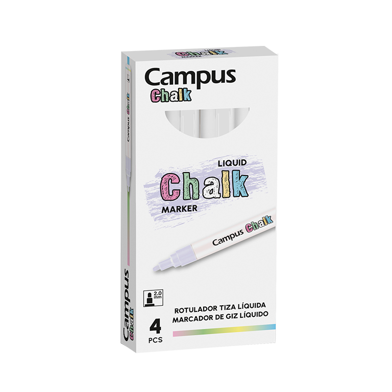 ROTULADOR CAMPUS TIZA LIQUIDA BLANCO