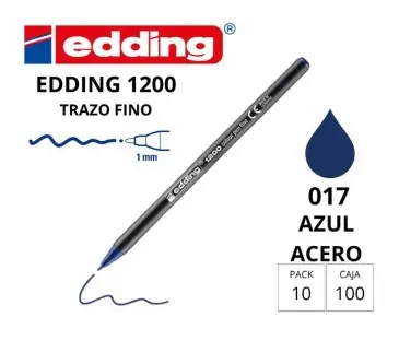 ROTULADOR EDDING 1200 AZUL ACERO