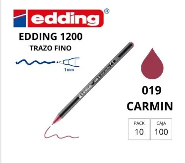 ROTULADOR EDDING 1200 CARMIN