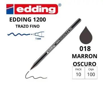 ROTULADOR EDDING 1200 MARRON OSCURO