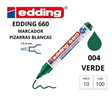 ROTULADOR EDDING PIZARRA BLANCA 660 VERDE