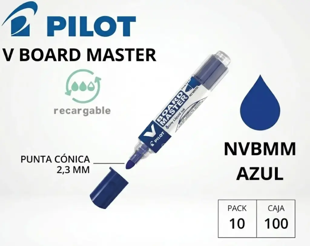 ROTULADOR PILOT V-BOARD MASTER PIZARRA BLANCA  AZUL