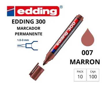 ROTULADOR EDDING PERMANENTE 300 – PUNTA CÓNICA 1,5-3 MM MARRON