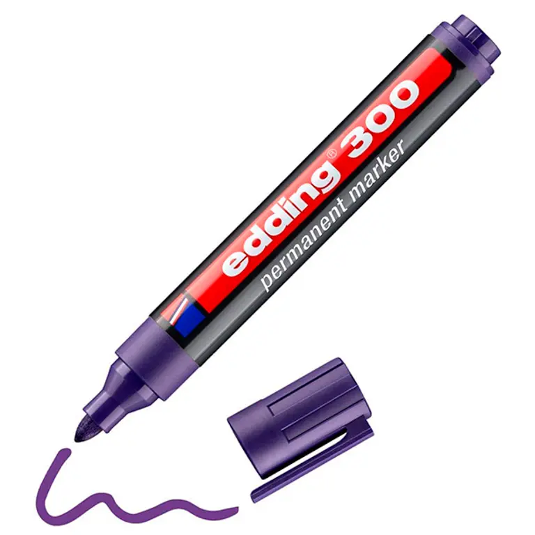 ROTULADOR EDDING 300 VIOLETA PUNTA CÓNICA 1,5-3 MM 