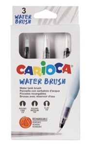 PINCELES RECARGABLES WATER BRUSH CARIOCA 3 UNIDADES