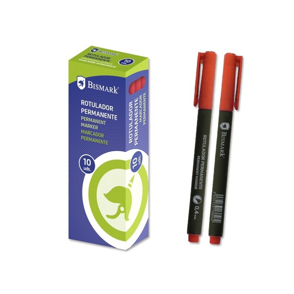 ROTULADOR PERMANENTE SUPER FINO 0,4MM ROJO