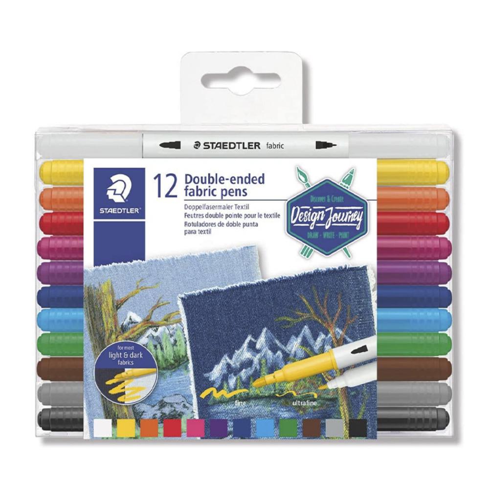 ROTULADOR STAEDTLER ESTUCHE 12 UDS LUMOCOLOR PERMANENTES DOBLE PUNTA