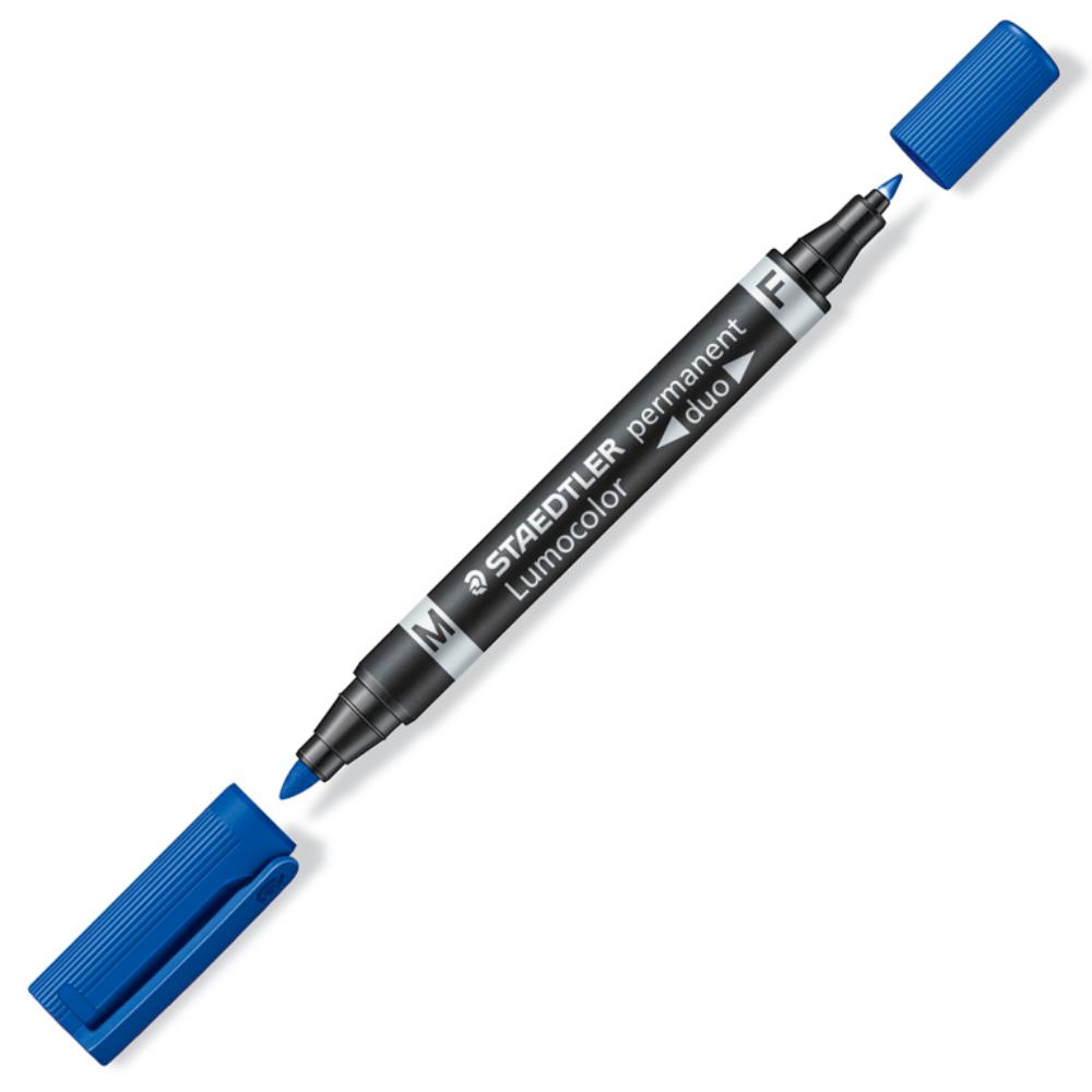 ROTULADOR STAEDTLER LUMOCOLOR PERMANENTE DUO 348 AZUL