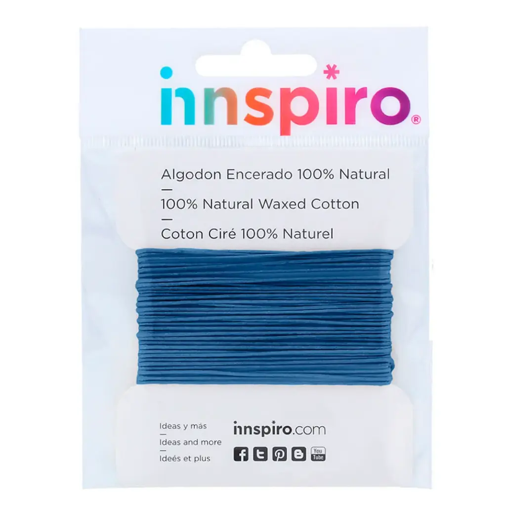CORDÓN DE ALGODÓN FINO 1,5MM AZUL MARINO INNSPIRO
