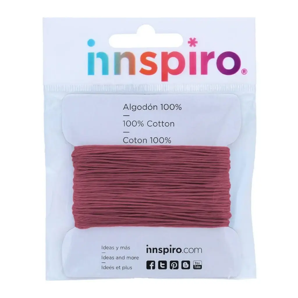 CORDÓN DE ALGODÓN FINO 1,5MM LILA INNSPIRO