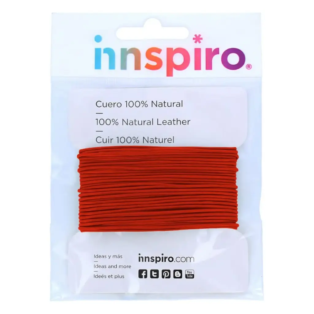 CORDÓN DE ALGODÓN FINO 1,5MM ROJO INNSPIRO