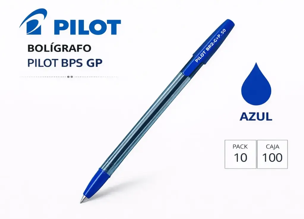 BOLÍGRAFO PILOT BPS GP AZUL 