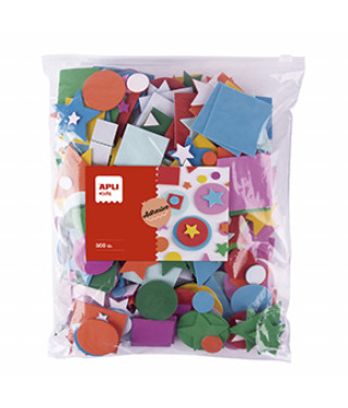 FORMAS GOMA EVA SURTIDAS 4 FORMAS PACK 500UDS