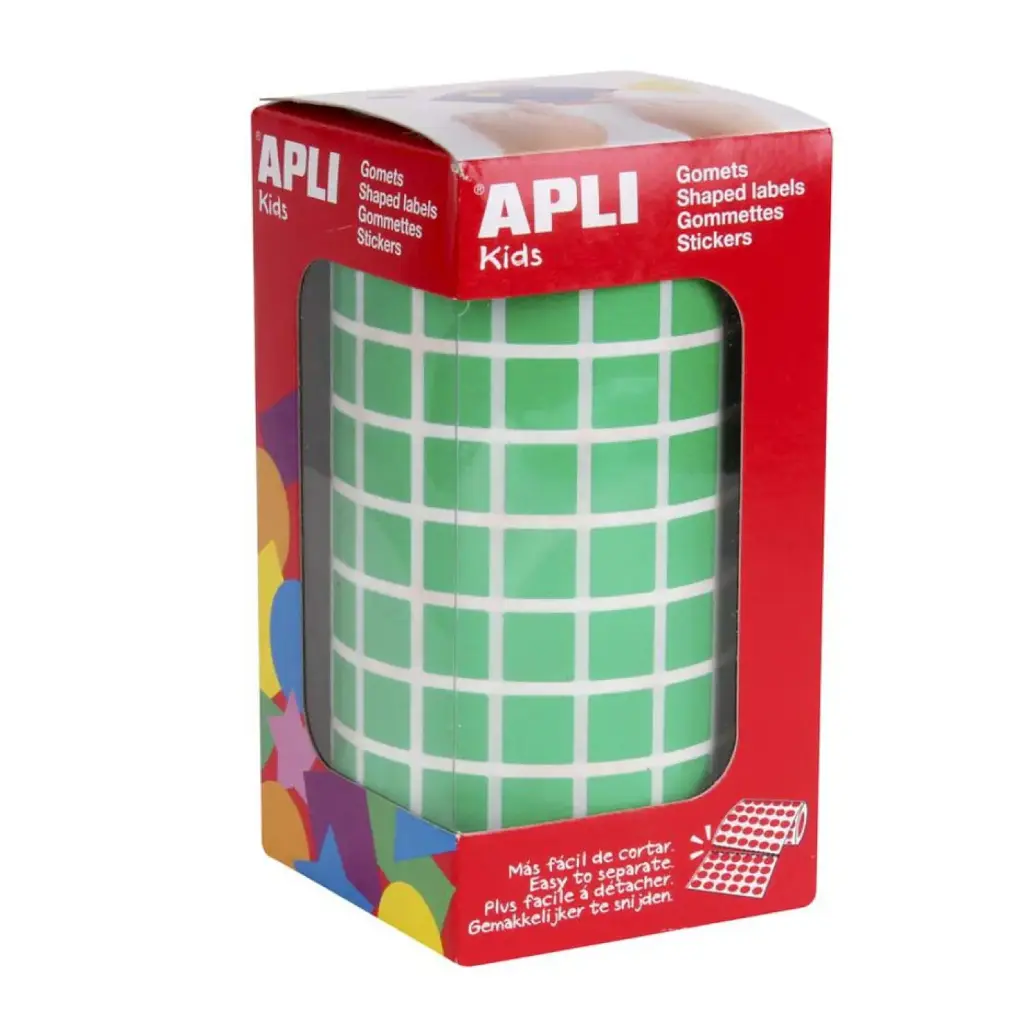 GOMETS APLI CUADRADO 10X10 VERDE ROLLO