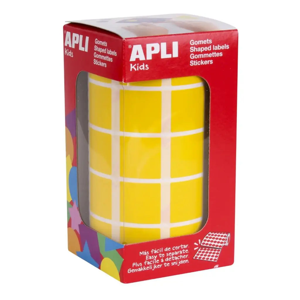 GOMETS APLI CUADRADO 15X15 AMARILLO ROLLO