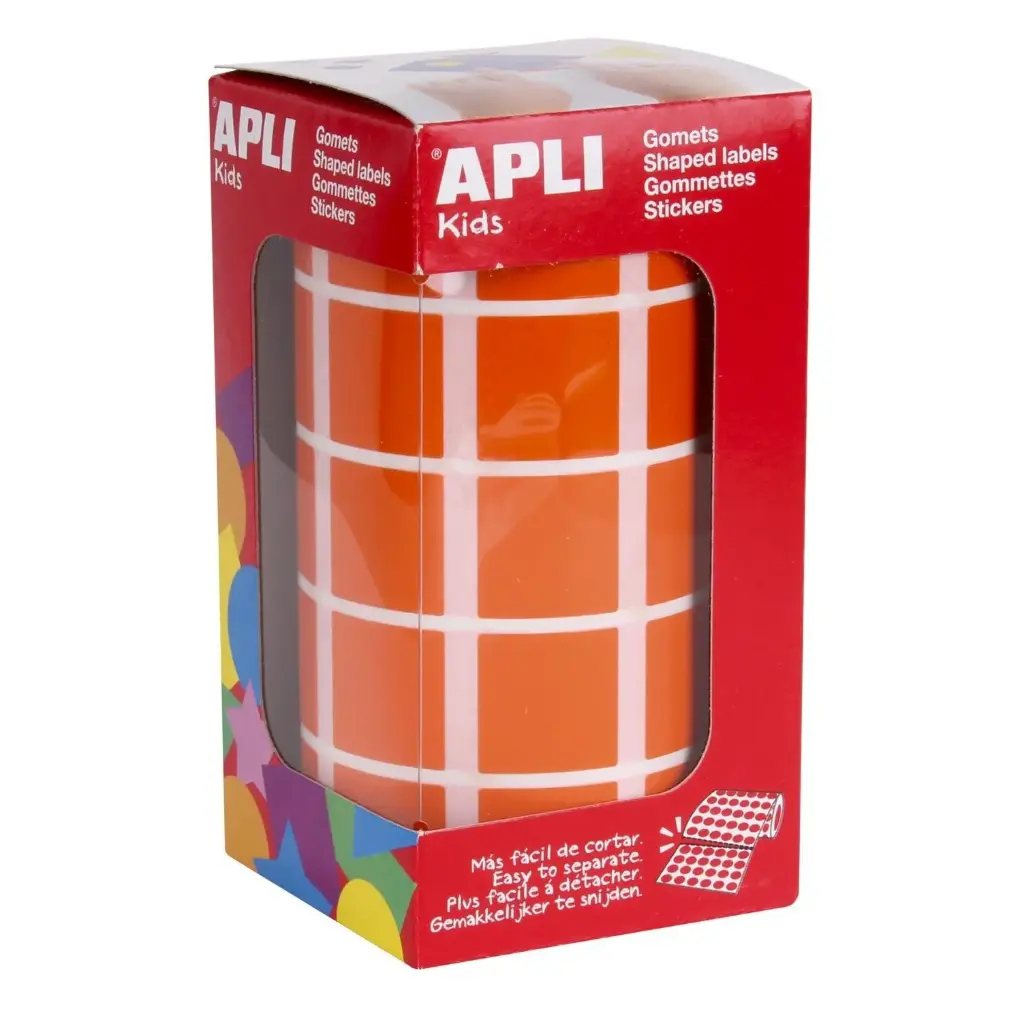 GOMETS APLI CUADRADO 20MM NARANAJA ROLLO