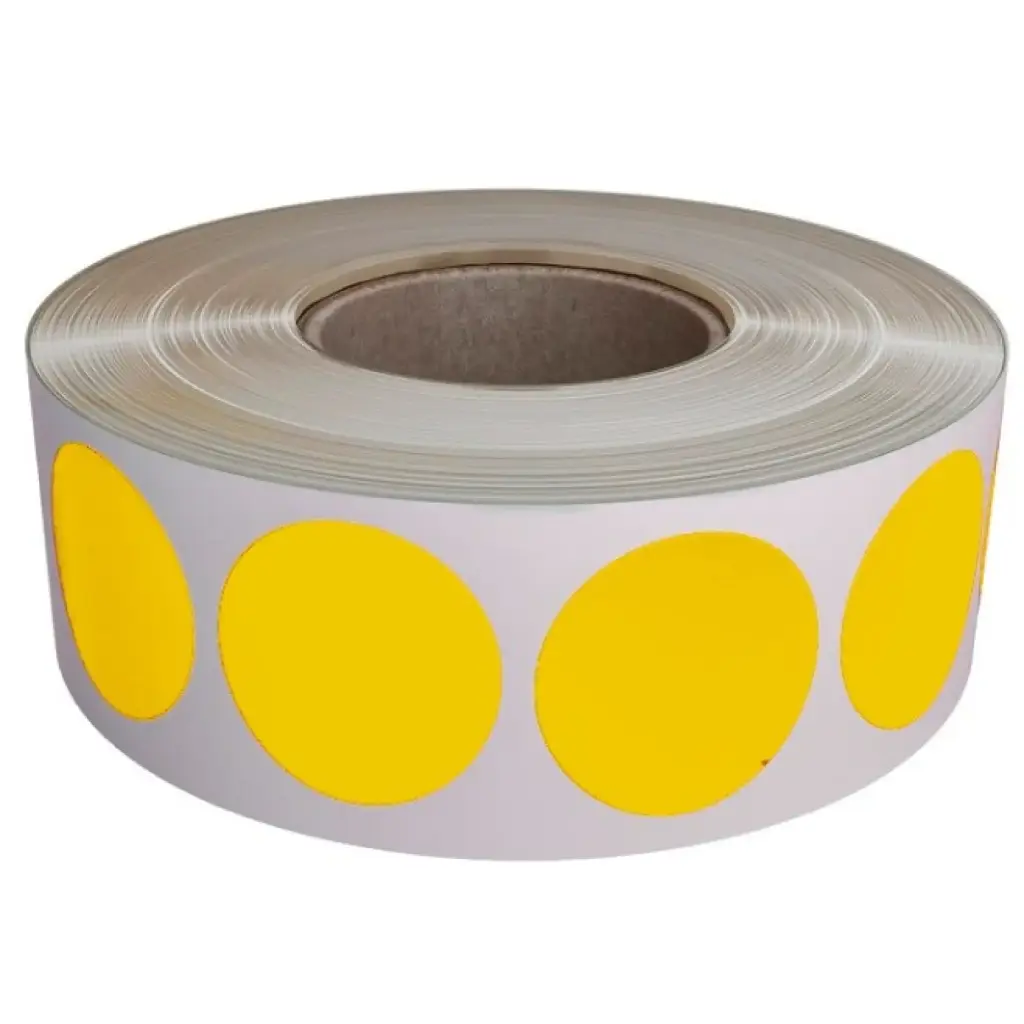 GOMETS INETA CÍRCULO GRANDE AMARILLO – ROLLO 1680 UDS