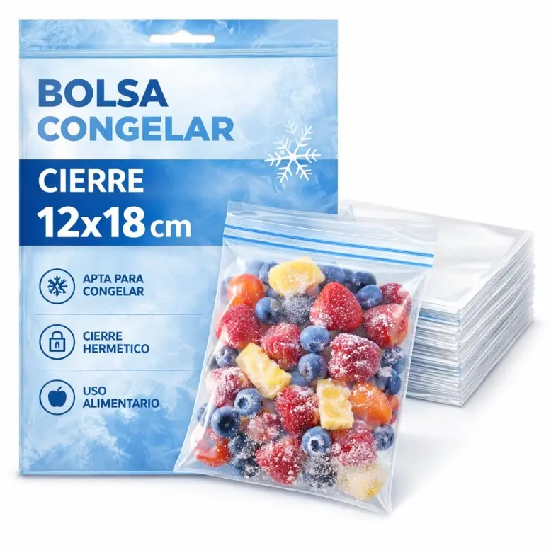 BOLSA CONGELADOR CIERRE 12X18CM