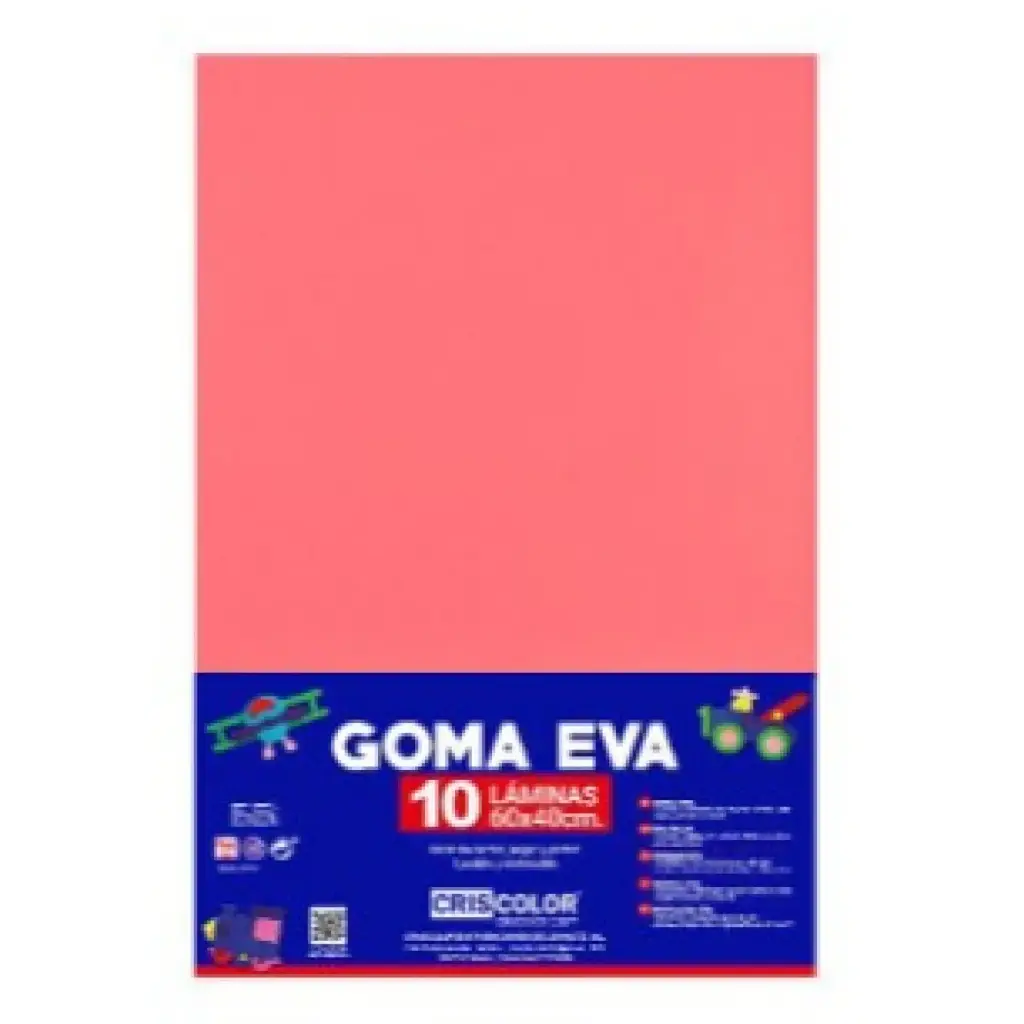 HOJAS DE GOMA EVA UNICOLOR FUCSIA 40x60x0,2 CM