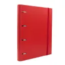 CARPEBLOCK 4 ANILLAS RAYLU PAPER A4  ROJO 