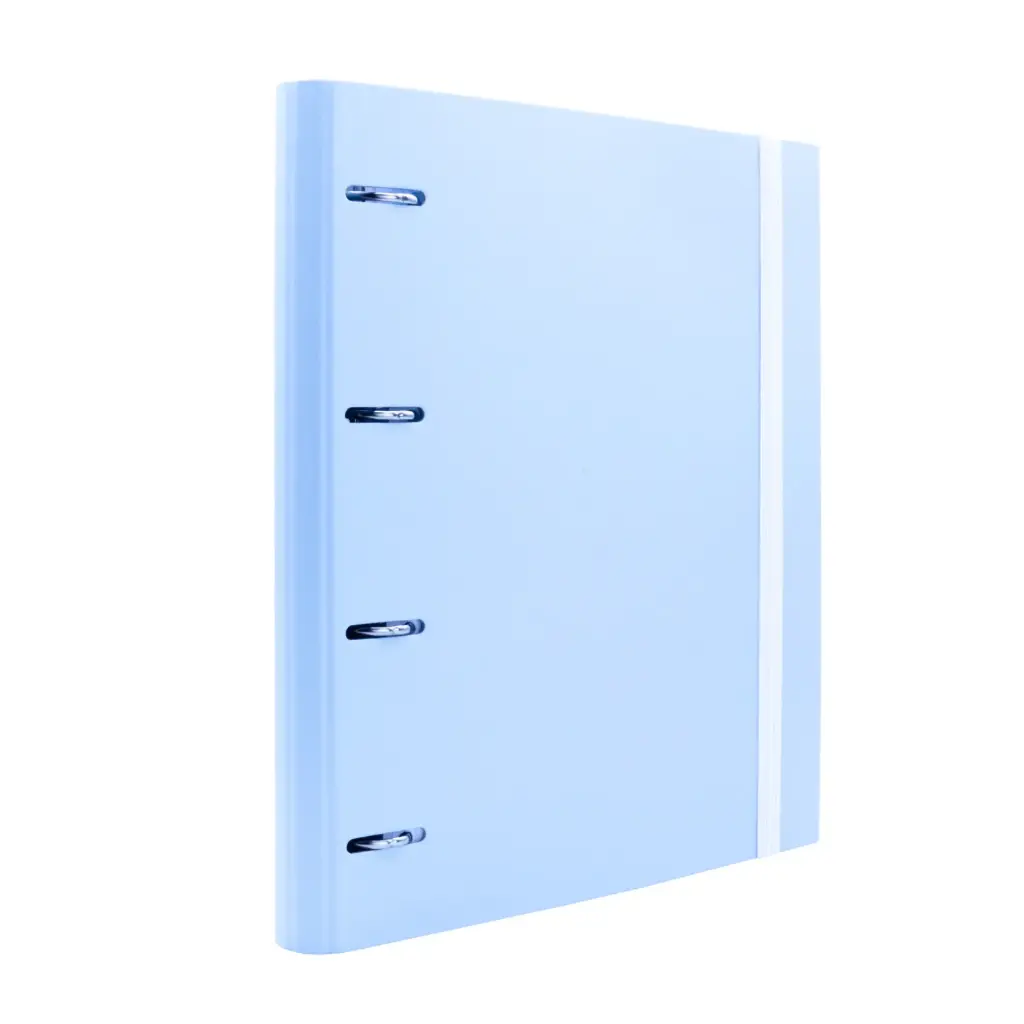 CARPEBLOCK 4 ANILLAS RAYLU PAPER A4 AZUL PASTEL