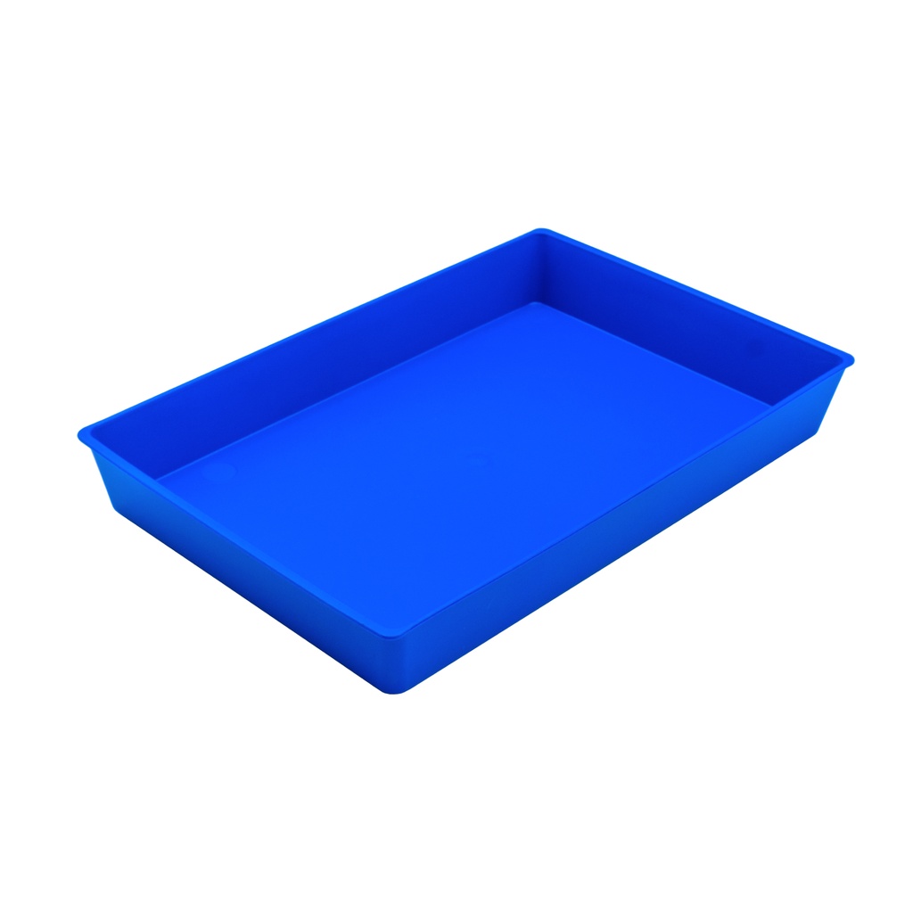 BANDEJA AZUL CONICA MULTIUSO 230X145X30MM