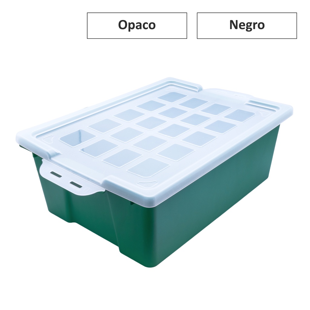 CUBETA CON TAPA VERDE FAIBO 787-04