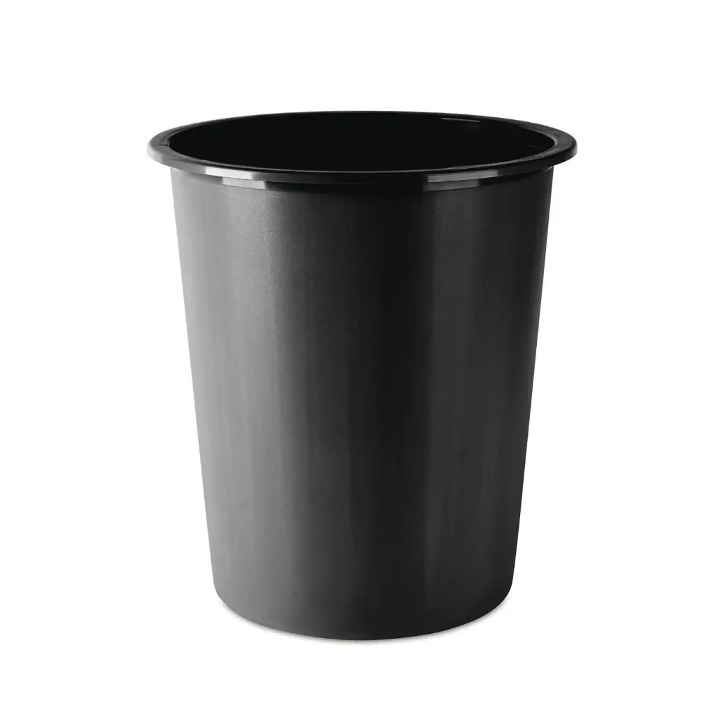 PAPELERA FAIBO CERRADA 14L NEGRA