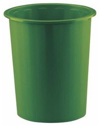 PAPELERA FAIBO DE PLÁSTICO 14 L VERDE Ø310×280 MM