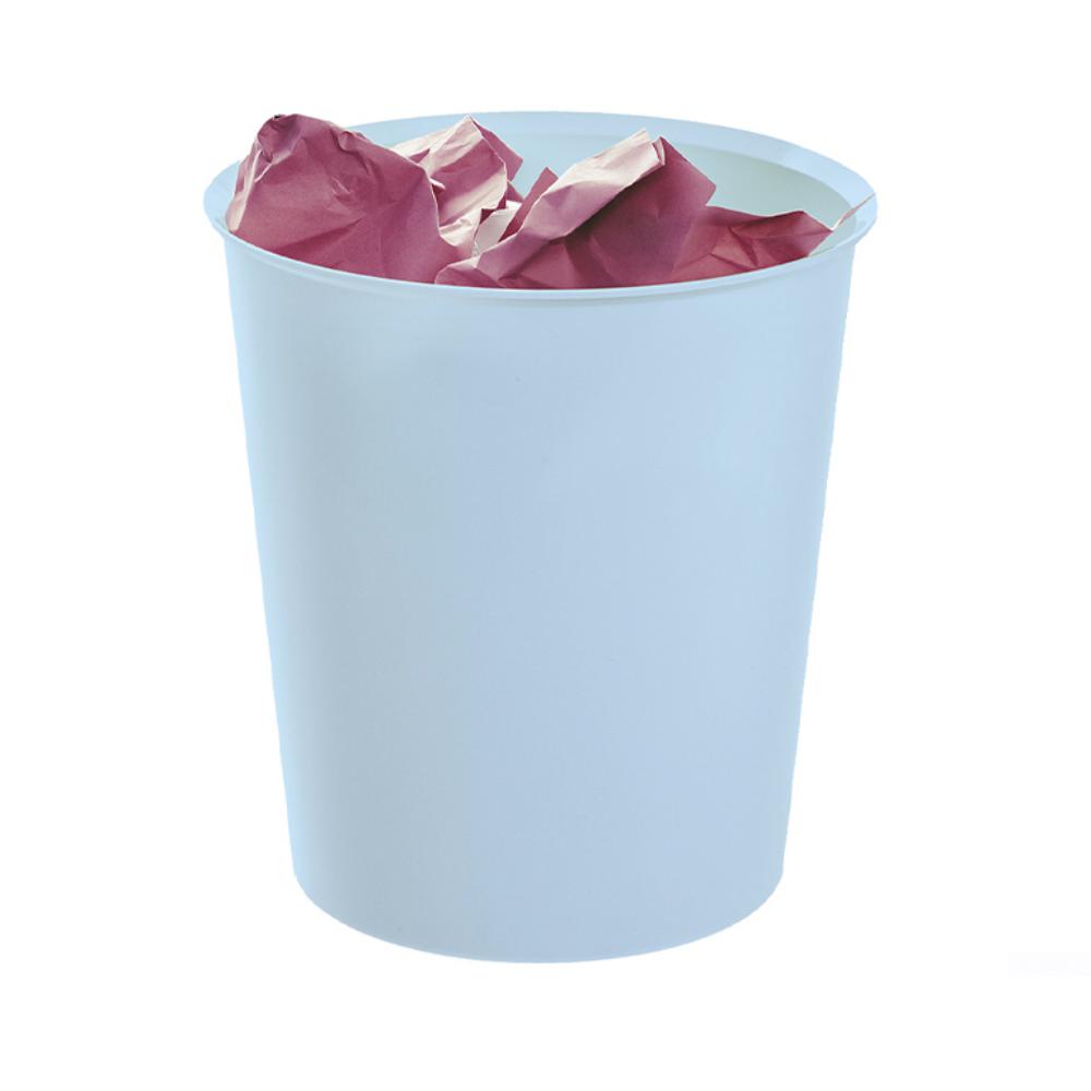 PAPELERA SOSTENIBLE AZUL PASTEL ARCHIVO 2000 ECOGREEN 18 LITROS
