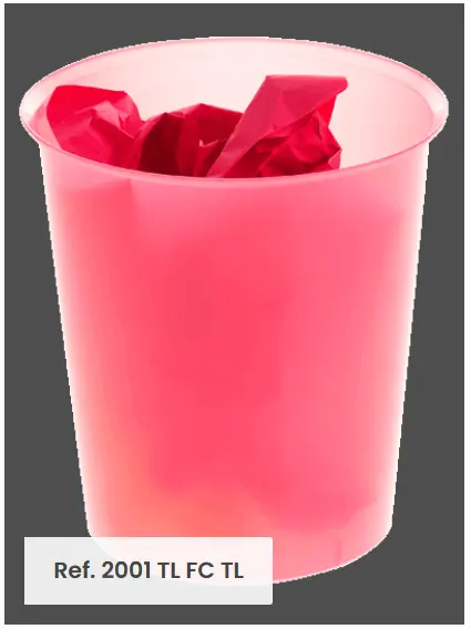 PAPELERA TRANSLUCIDA FUCSIA ARCHIVO 2000 ECOGREEN 18 LITROS