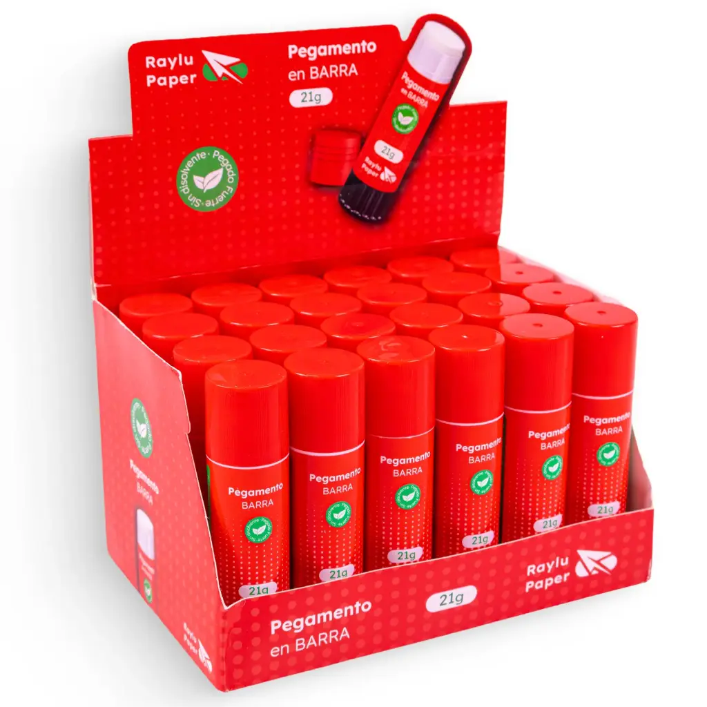 PEGAMENTO EN BARRA EASYSTICK 21GR EXPOSITOR RAYLU