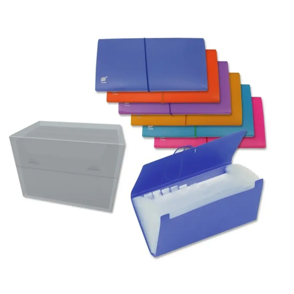 CARPETA FUELLE 12 BOLSAS RECIBOS OPACO 