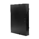 CARPETA PROYECTO RAYLU PAPER A4 LOMO 50 MM NEGRO CIERRE CON GOMAS 