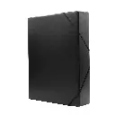 CARPETA PROYECTO RAYLU PAPER A4 LOMO 70 MM NEGRO CIERRE CON GOMAS 