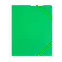 CARPETA PP RAYLU PAPER A3 CON GOMAS Y SOLAPAS VERDE