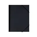 CARPETA PP RAYLU PAPER A5 CON GOMAS Y SOLAPAS NEGRO