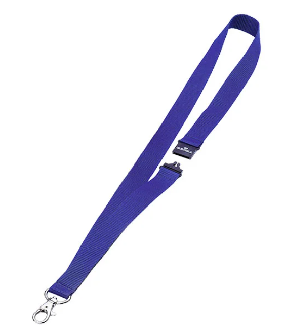 CORDÓN PARA IDENTIFICADORES  · AZUL · NYLON · PINZA METÁLICA