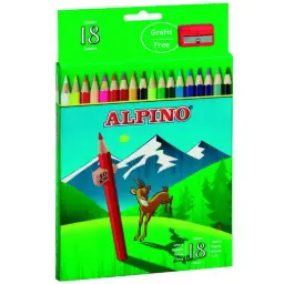 Lápices De Colores Alpino Estuche 18 Colores